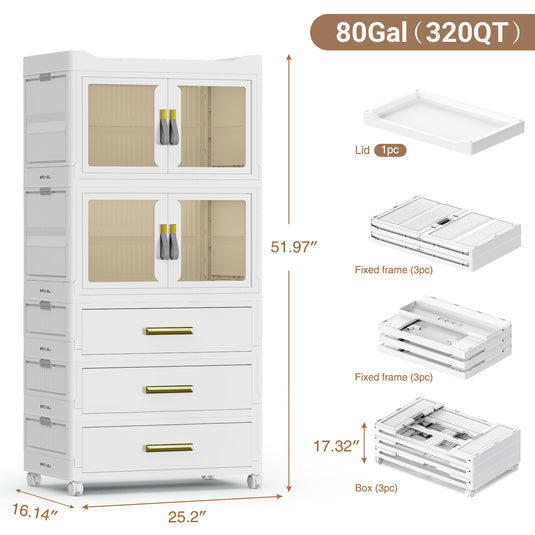 3 drawer storage organizer