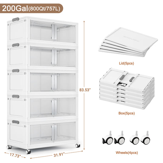 V70 40Gal Patio Storage Box with Lids
