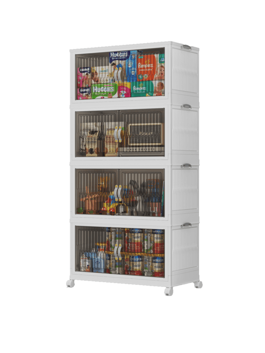 BROVIEW 120Gal Stackable Plastic Storage Containers with Lid