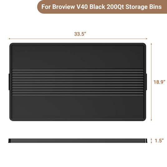 1 Pack Lids for Broview V40 50Gal/200Qt Stackable Storage Bins with Lid