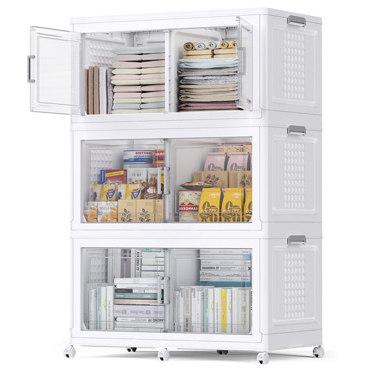 BROVIEW Closet Organizers and Storage Cabints 3Pack/4Pack