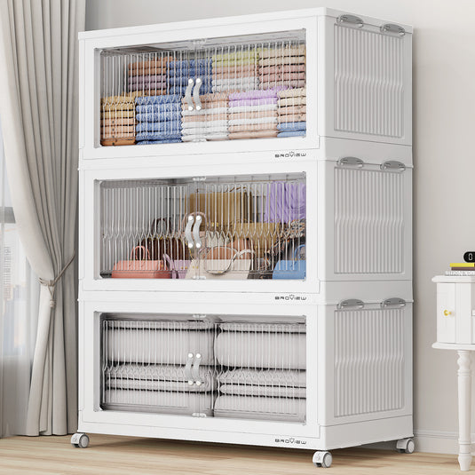 V8 800Qt Extra Large Stackable Storage Bins with Lids