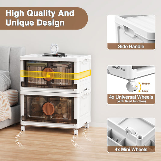 V9 112Gal Potato And Onion Storage Cabinets Bin with Wheel