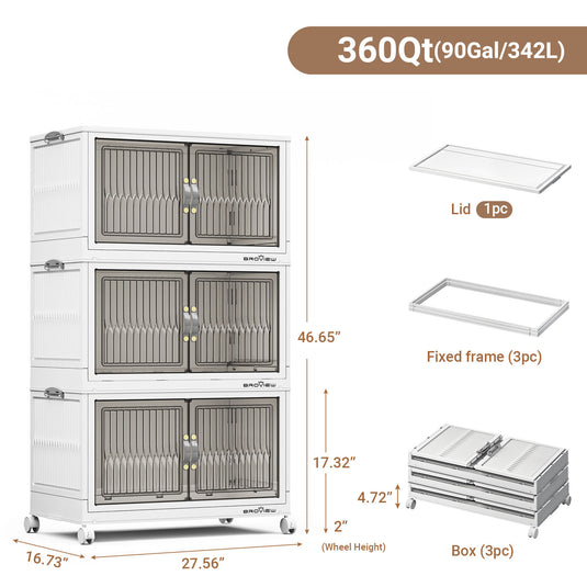 30 gallon storage bins with lids