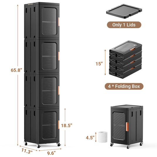 N8 Narrow Cabinet,Slim Bathroom Cabinets with Doors