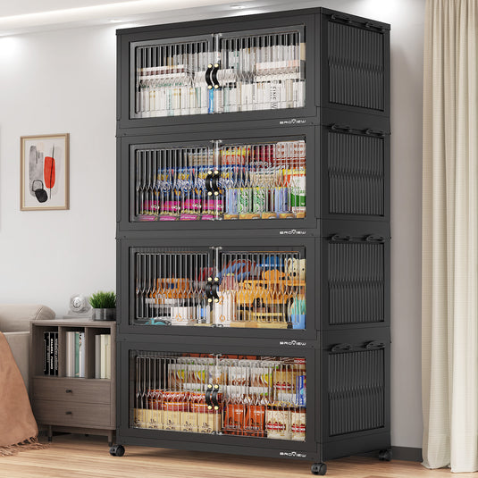 V8 800Qt Extra Large Stackable Storage Bins with Lids