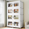 Broview 220 Qt -1200 Qt Stackable Storage Bins with Lids , 55gal -300gal Extra Large Plastic Storage Drawers, Collapsable Storage Organizer with Front Opening Door, Closet Organizers and Storage
