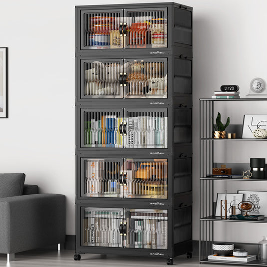 Broview black storage bins