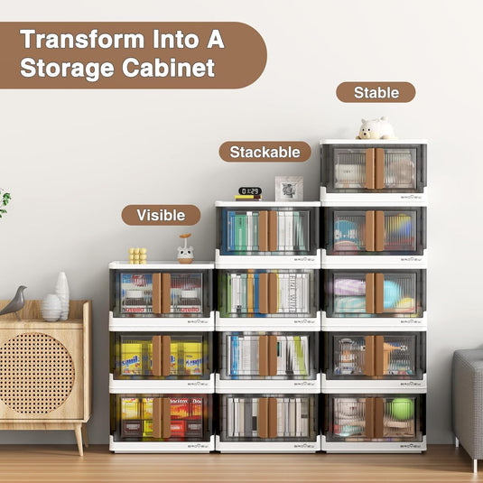 stackable closet bins