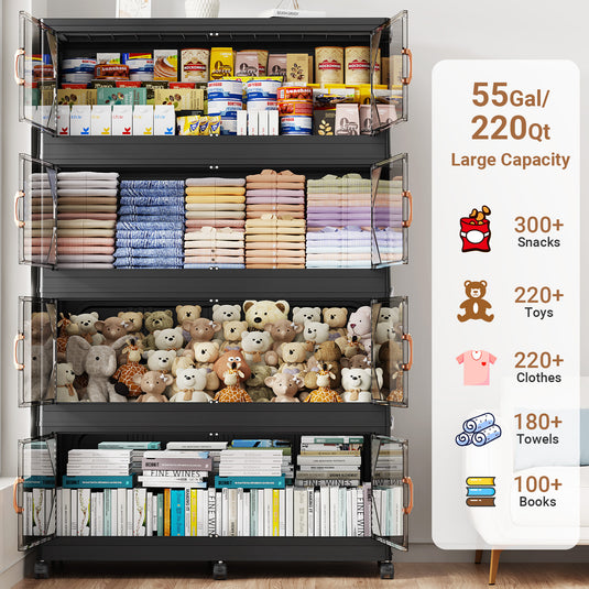 V60 275Gal Extra Large Storage Bins with Lids