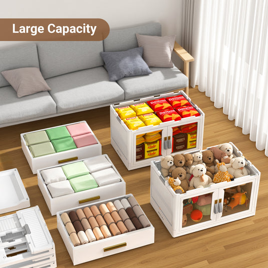 large plastic storage bins