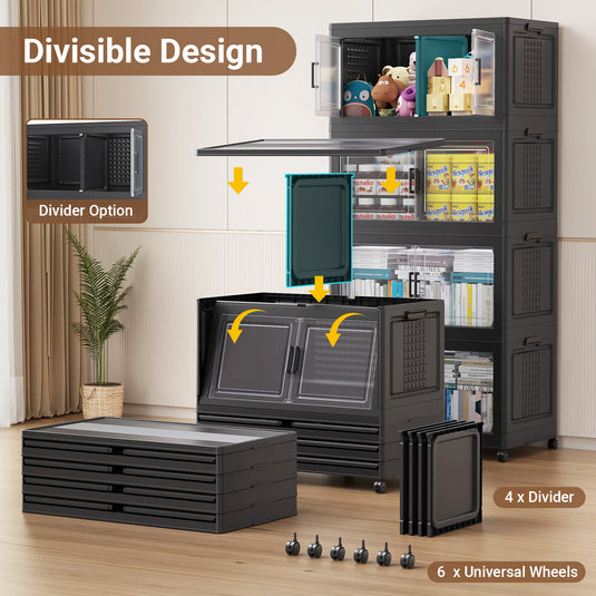 V40 50Gal Storage Bins with Dividers
