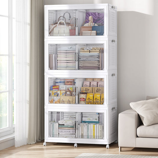 BROVIEW Closet Organizers and Storage Cabints 3Pack/4Pack