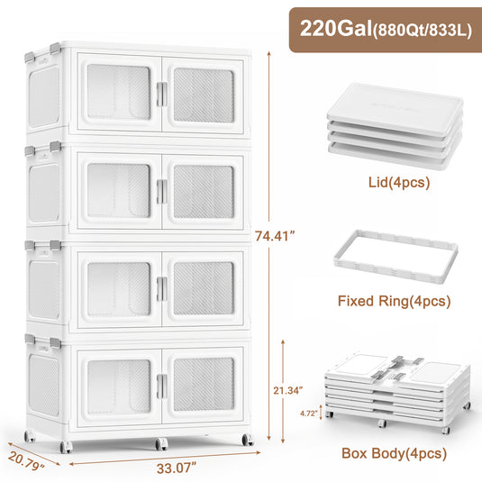 storage bins with lids