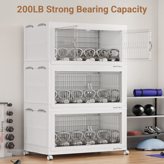 V8 800Qt Extra Large Stackable Storage Bins with Lids