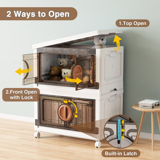 V9 112Gal Potato And Onion Storage Cabinets Bin with Wheel