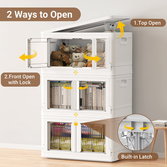 V6 Plastic Stackable Toy Storage with Bins