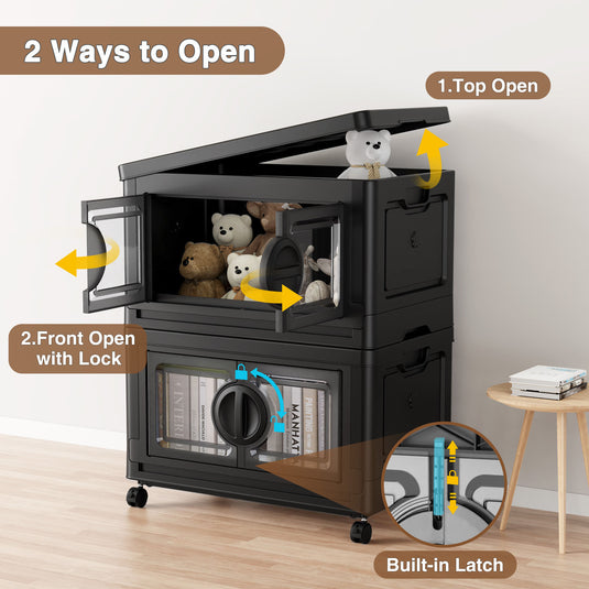 V9 112Gal Moving Storage Containers with Wheel