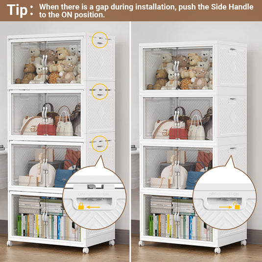 V20 160Gal Lockable Storage Bins with Lids