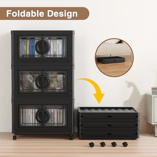 folding storage bins