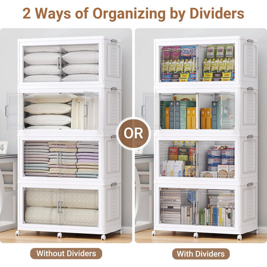 V40 50Gal Storage Bins with Dividers