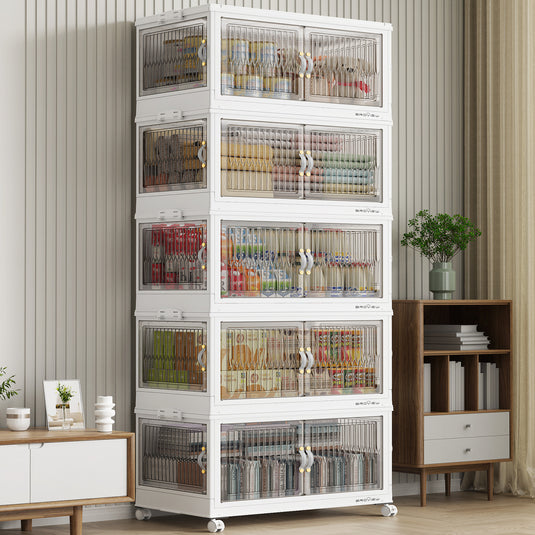 V8F 30Gal Stackable Storage Basket with Lids