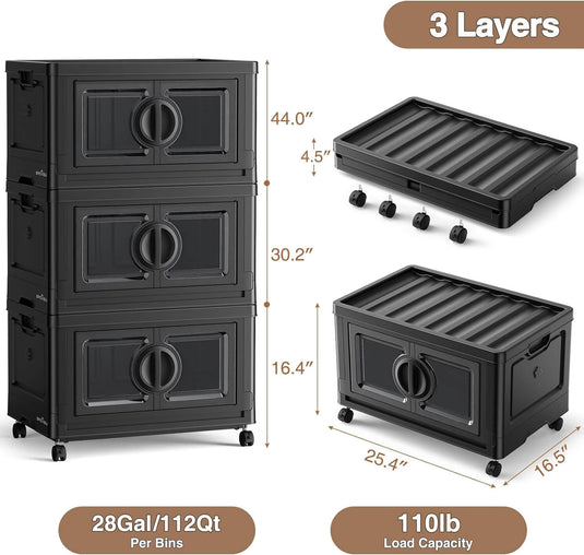 black cube storage organizer