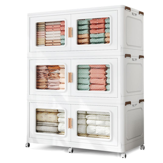 large stackable storage bins