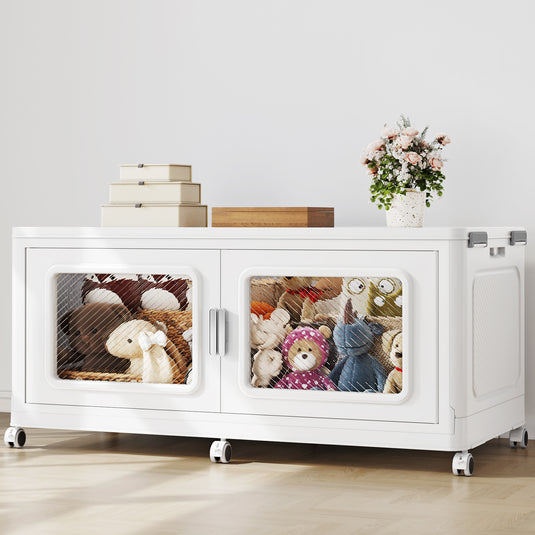 V80 Extra Large Stackable Storage Bins with Lids  50qt/120qt/220qt/300qt -1/3/4/5Pack