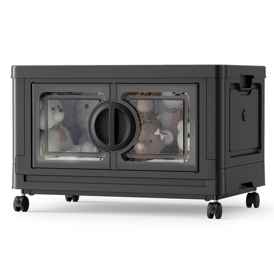 BROVIEW 28Gal Storage Boxes Black