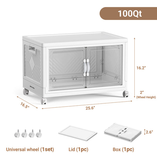 clear storage bins