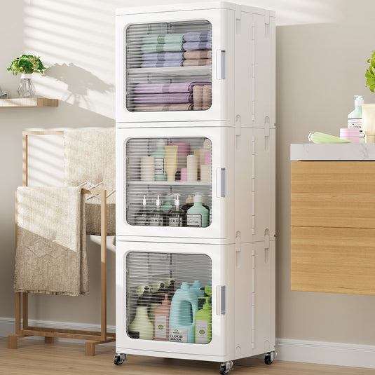BROVIEW N8 Slim Narrow Bathroom Storage Cabinet with Shelves Adjustable