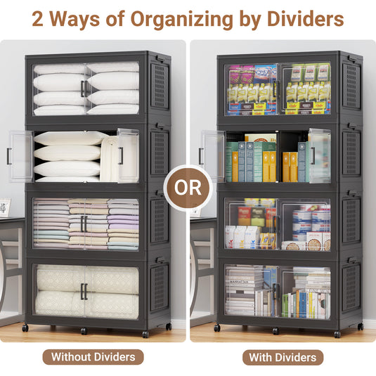 V40 50Gal Storage Bins with Dividers
