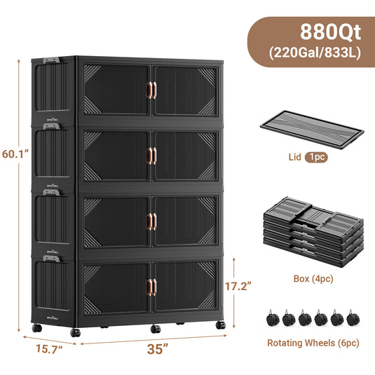 V60 55Gal Collapsible Storage Bins