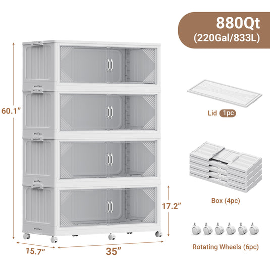 V60 35Gal/55Gal Archival Storage Boxes with Lids
