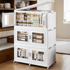 Broview 220 Qt -1200 Qt Stackable Storage Bins with Lids , 55gal -300gal Extra Large Plastic Storage Drawers, Collapsable Storage Organizer with Front Opening Door, Closet Organizers and Storage