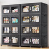 1320QT-2400QT Extra Large Stackable Storage Bins with Lid, 330Gal -600Gal Collapsible Closet Organizer and Storage Drawers with Wheels, Plastic Storage Box