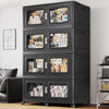 Broview 660QT -1200QT Stackable Storage Bins with Lids, Extra Large 165Gal-300Gal Foldable Crates for Family Storage, Kids Sports Gear, Holiday Decor, Space Saving Collapsible Toy, Closet Organizers