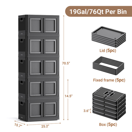 heavy duty stackable storage bins