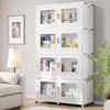 Broview 220 Qt -1200 Qt Stackable Storage Bins with Lids , 55gal -300gal Extra Large Plastic Storage Drawers, Collapsable Storage Organizer with Front Opening Door, Closet Organizers and Storage