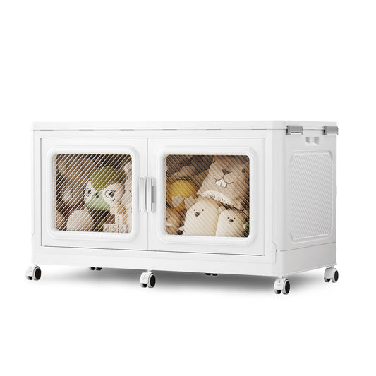 foldable storage bins with lids