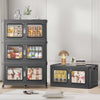 660Qt-1200Qt Extra Large Stackable Storage Bins with Lid, 165Gal -300Gal Collapsible Closet Organizer and Storage Drawers with Wheels, Totes for Storage Clearance