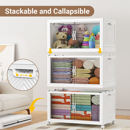 clear stackable storage drawers