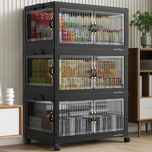 V8F 30Gal Stackable Storage Basket with Lids