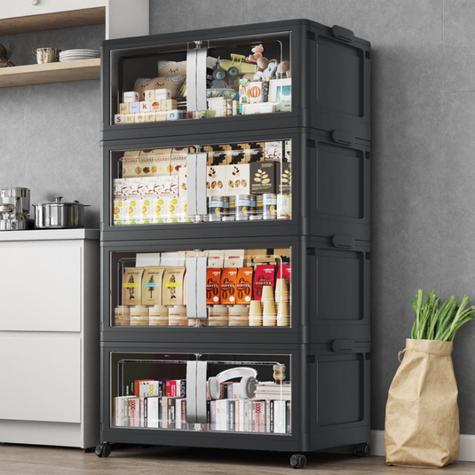 Broview V70 200Gal Large Stackable Storage Bins With Wheels Plastic Storage Drawers for Home Storage and Organization